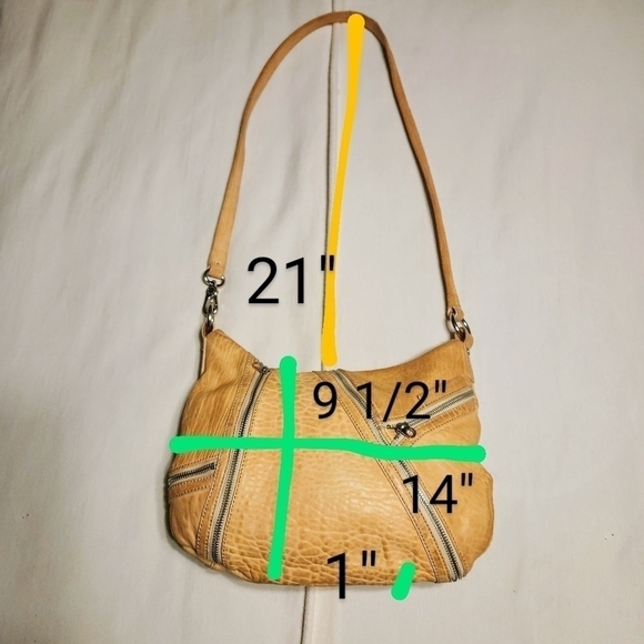 Marc by Marc Jacobs Flash Kelsey Leather Shoulder Bag Yellow - Picture 13 of 13